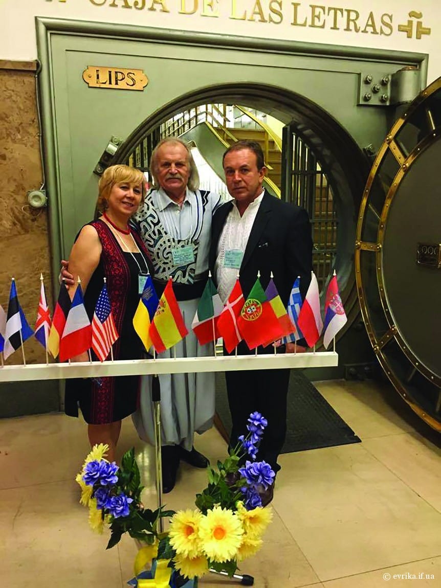 Зустріч з бандуристом Василем Нечепою в інституті імені Сервантеса, на Світовому Конгресі Українців